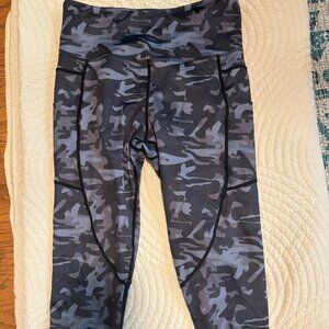 Zyia black/blue Camo Leggings